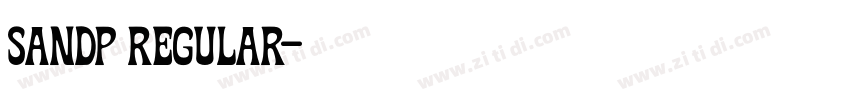 SandP Regular字体转换 SandP Regular字体转换
